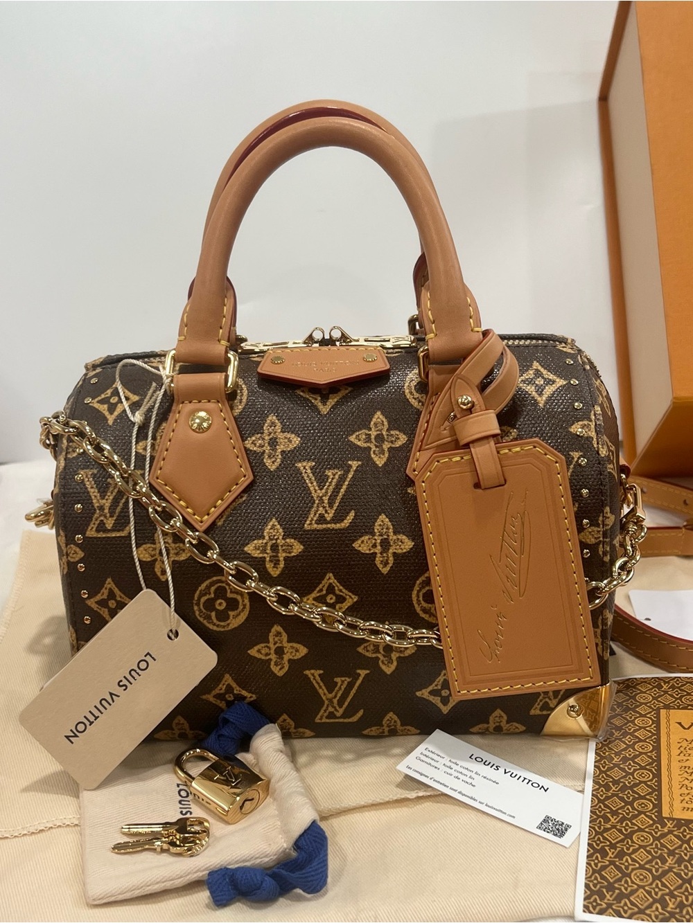 NEW🔥Louis Vuitton Speedy Trunk 20
